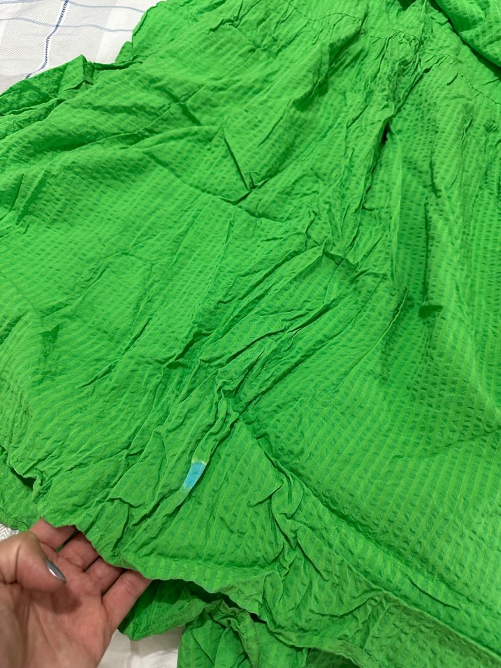 Mango uzun yeşil elbise - Görsel 4