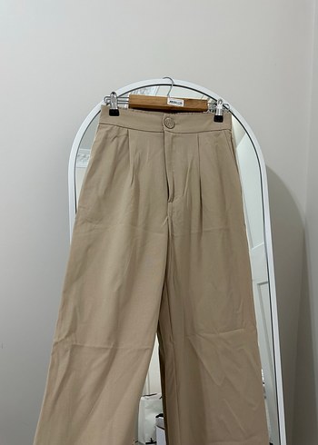 Bej Kadın Kumaş Pantolon Stradivarius - Görsel 2