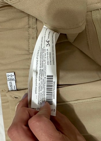 Bej Kadın Kumaş Pantolon Stradivarius - Görsel 5