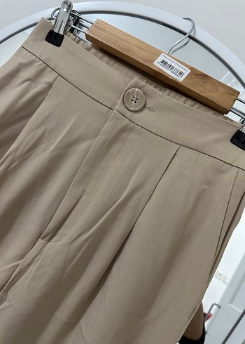 Bej Kadın Kumaş Pantolon Stradivarius - Görsel 3