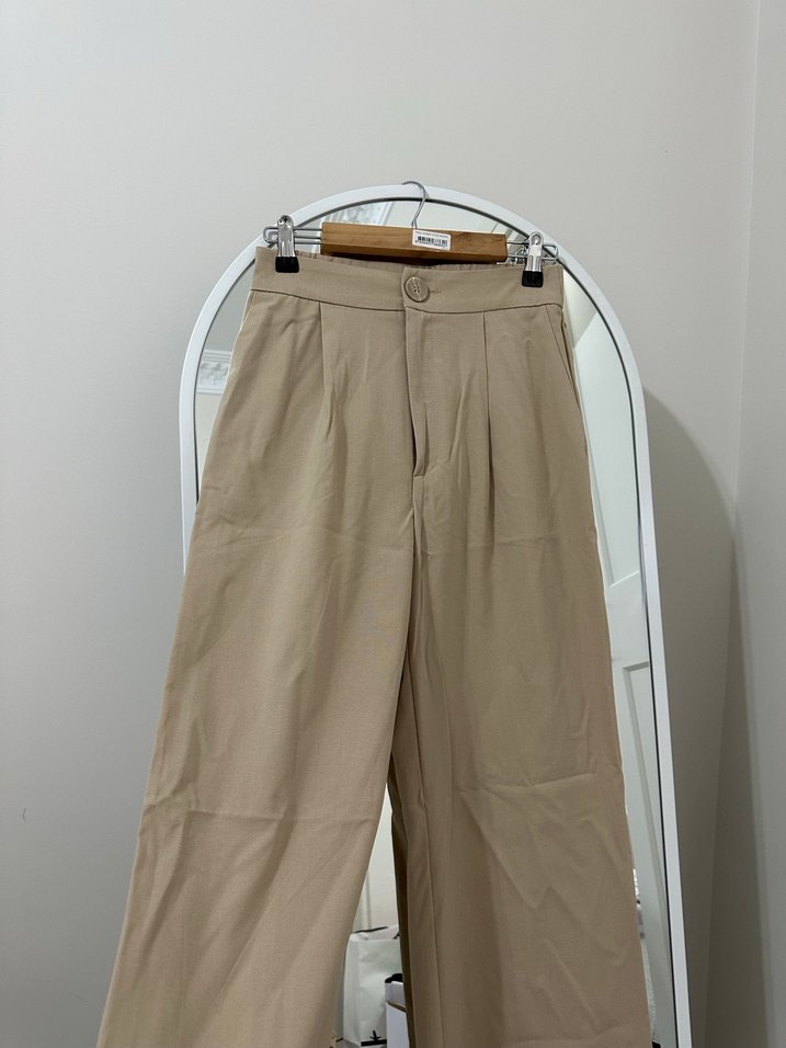 Bej Kadın Kumaş Pantolon Stradivarius - Görsel 2