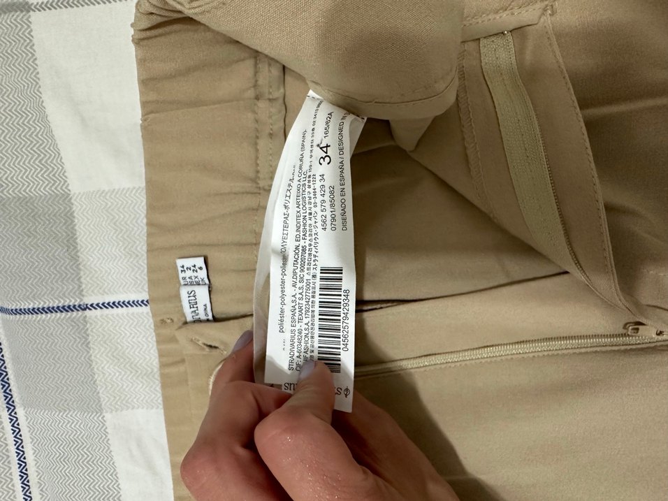 Bej Kadın Kumaş Pantolon Stradivarius - Görsel 5