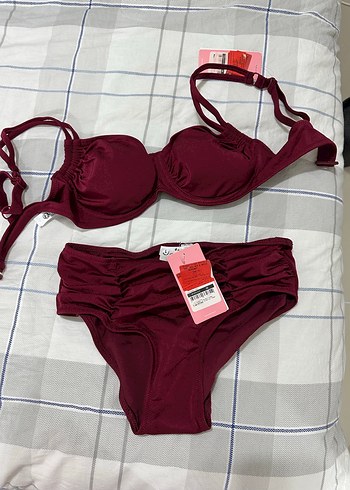 Suwen Bikini Takımı Bordo - Görsel 2