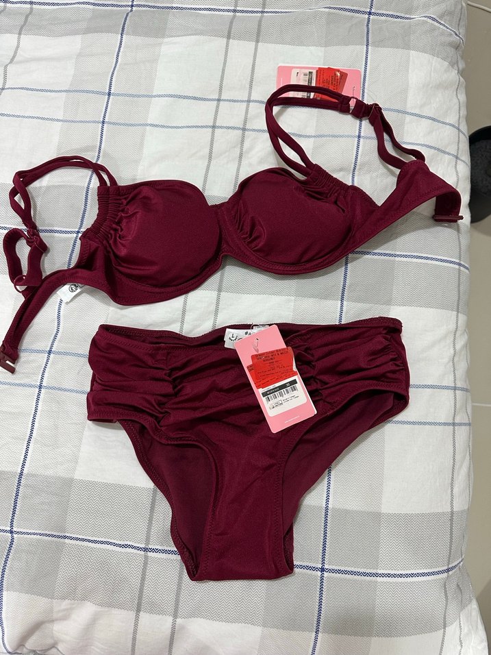 Suwen Bikini Takımı Bordo - Görsel 2