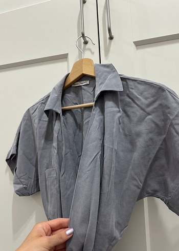 Gri Midi Kadın Elbise - Görsel 2