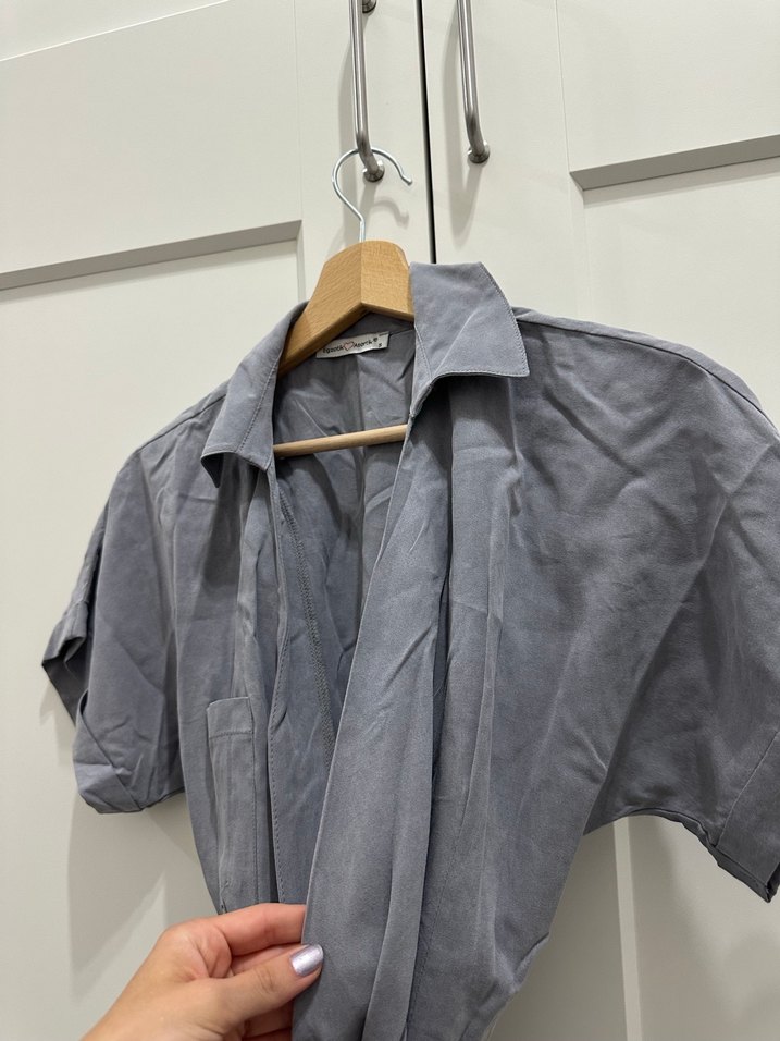 Gri Midi Kadın Elbise - Görsel 2