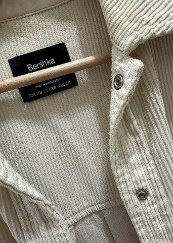 BERSHKA BEJ/ KREM CEKET - Görsel 3