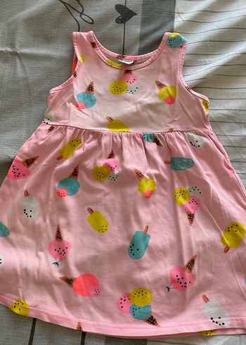 Pembe Kız Çocuk Elbisesi