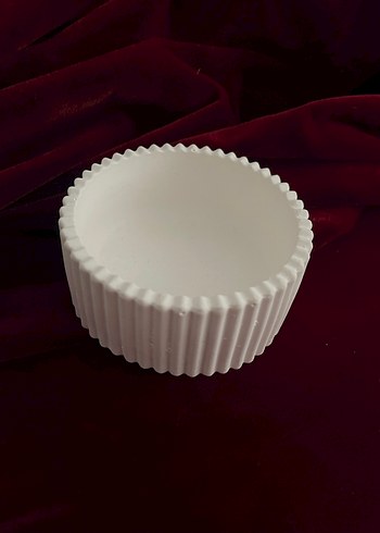 Taş Tozu Mumluk ve Kase - Görsel 2