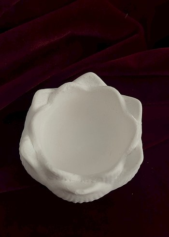 Lotus Taş Tozu Mumluk ve Kase - Görsel 2