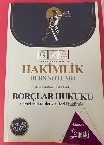 Yetki Yayıncılık Hakimlik Ders Notları Seti 2022 - 6. Baskı - Görsel 7