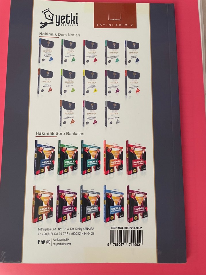 Yetki Yayıncılık Hakimlik Ders Notları Seti 2022 - 6. Baskı - Görsel 3