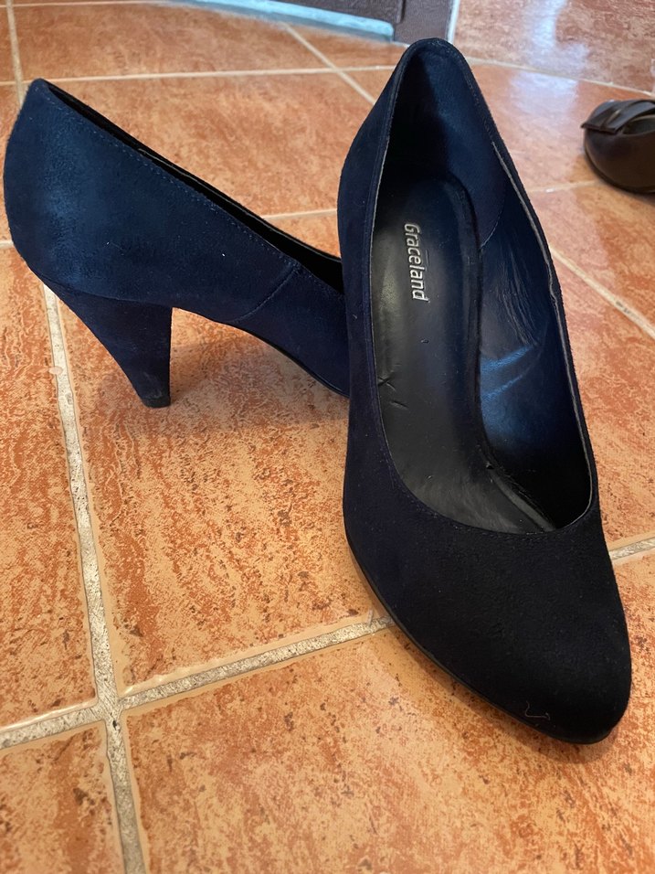 Süet Kadın Topuklu Ayakkabı - Görsel 2