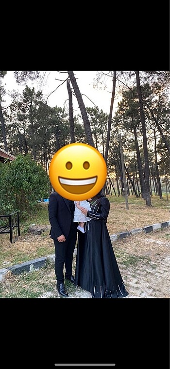 46 Beden Siyah tesettür abiye