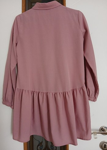 s Beden Püsküllü Pembe Tunik