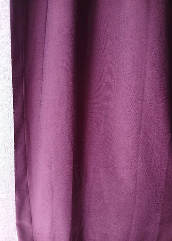 mürdüm renk fon Perde - Görsel 5