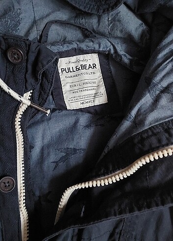 l Beden lacivert Renk PULL&BEAR KAPÜSONLU PARKA
