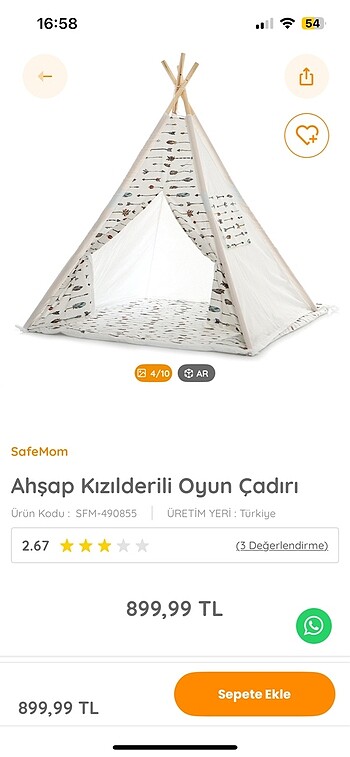 Oyun çadırı