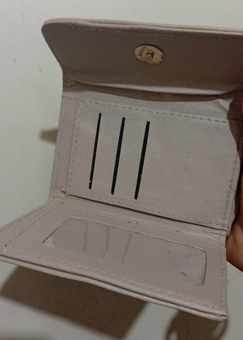 Bej Kadın Deri Fermuarlı Cüzdan - Görsel 2