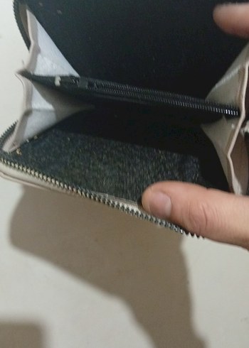 Bej Kadın Deri Fermuarlı Cüzdan - Görsel 4