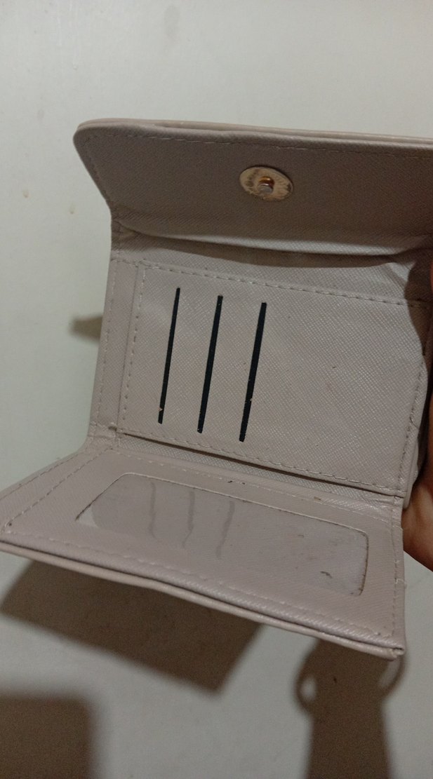 Bej Kadın Deri Fermuarlı Cüzdan - Görsel 2