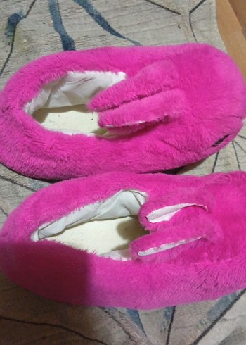 Pembe Kürklü Ev Terliği - Görsel 2