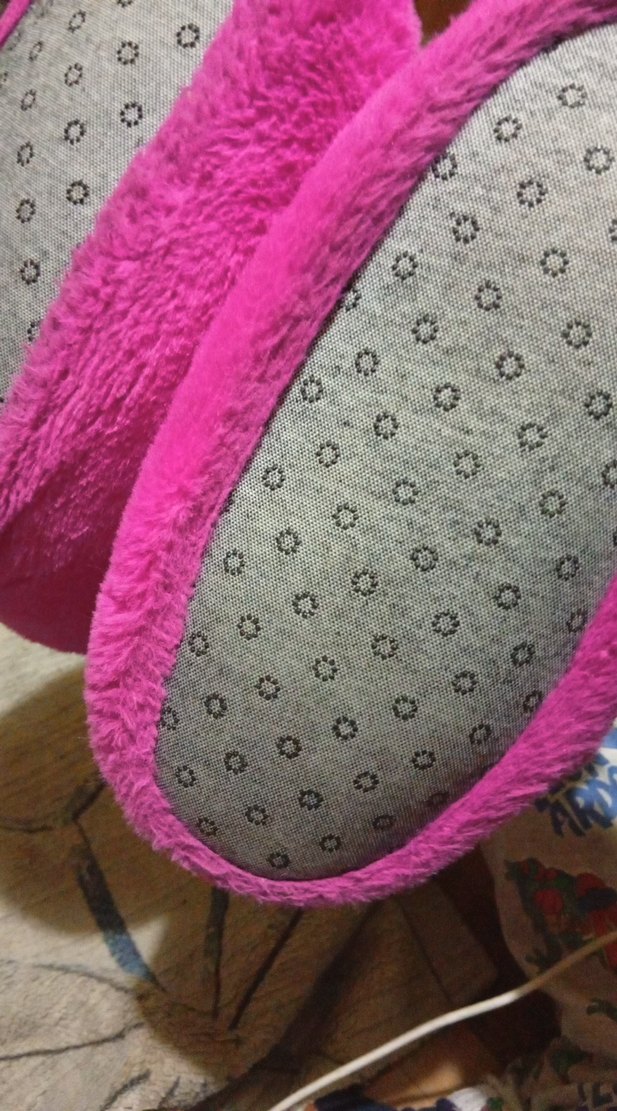 Pembe Kürklü Ev Terliği - Görsel 3