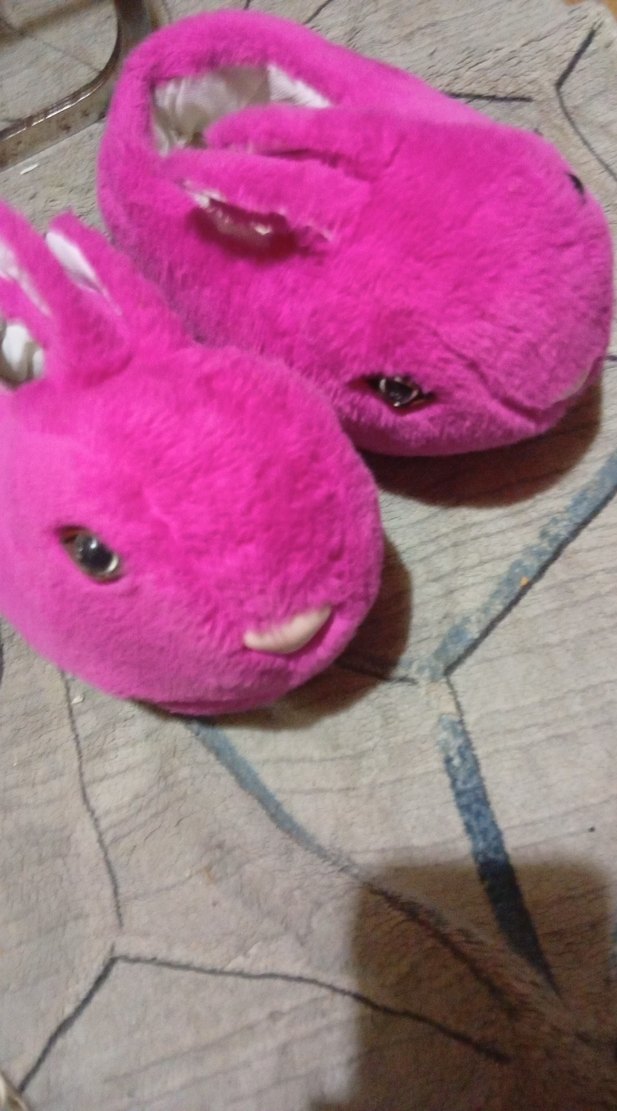 Pembe Kürklü Ev Terliği - Görsel 4