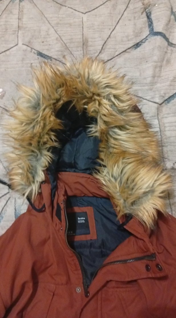 Kahverengi Kürklü Erkek Midi Mont - Görsel 3