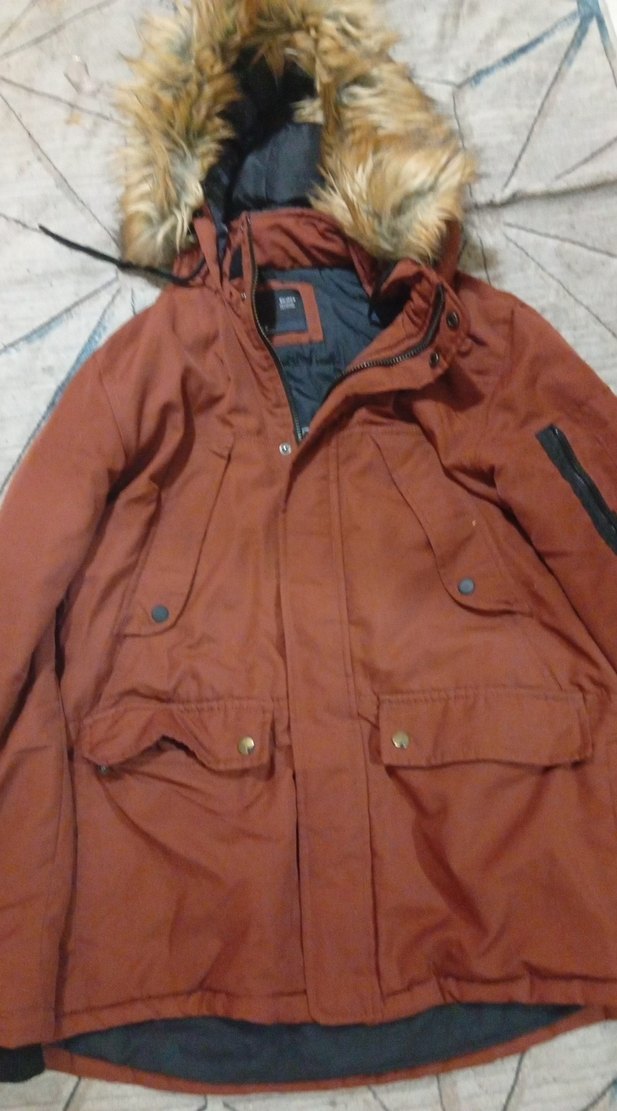 Kahverengi Kürklü Erkek Midi Mont - Görsel 2