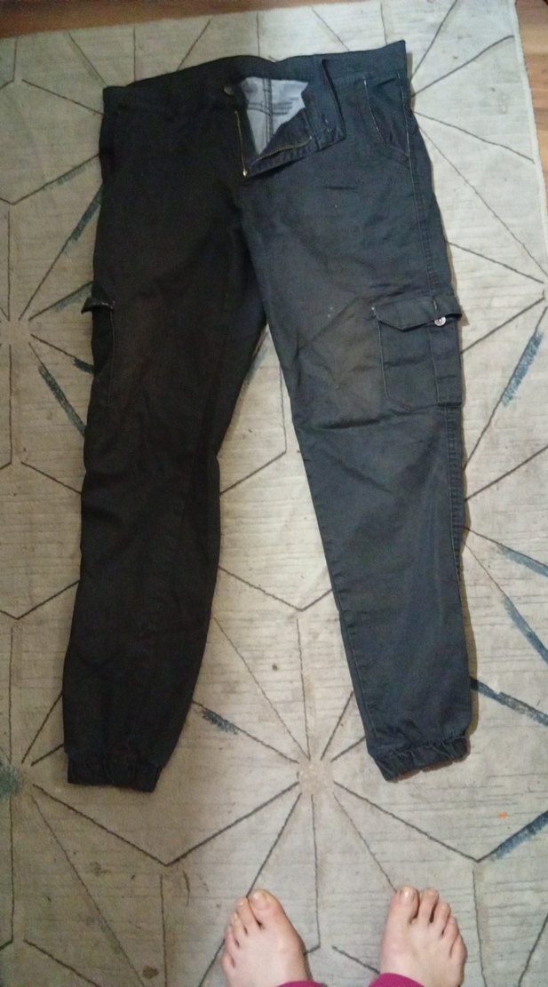 Siyah Erkek Kargo Kot Pantolon - Görsel 2