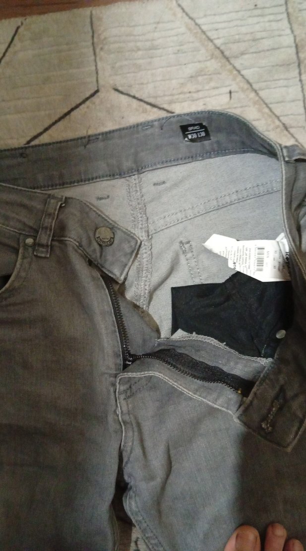 Gri Erkek Denim Jean Pantolon - Görsel 3