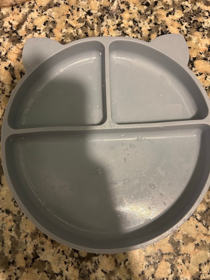 Gri Bölmeli vakumlu Çocuk Tabak - Görsel 2