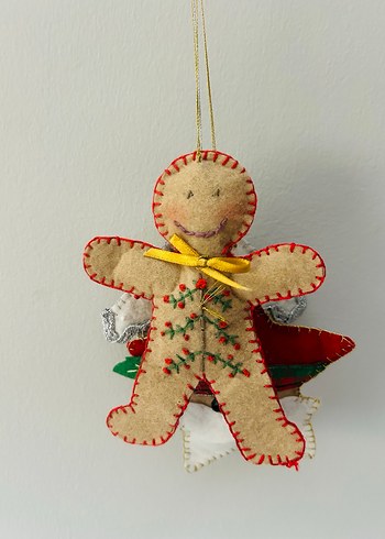 Renkli Yılbaşı Ev ve Yıldız Süsü - Görsel 2