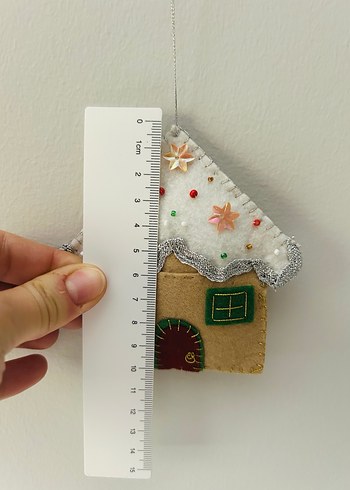 Renkli Yılbaşı Ev ve Yıldız Süsü - Görsel 6