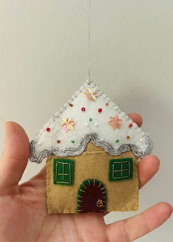 Renkli Yılbaşı Ev ve Yıldız Süsü - Görsel 7