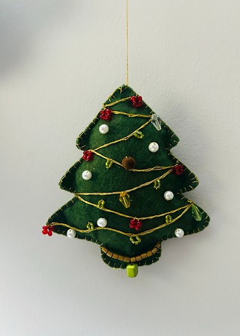 Renkli Noel Baba ve Çam Ağacı Süsü - Görsel 3