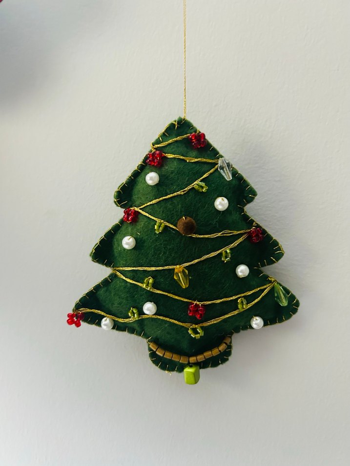 Renkli Noel Baba ve Çam Ağacı Süsü - Görsel 3