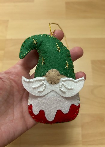 Keçe zarf cüzdan ve yılbaşı süsü - Görsel 3