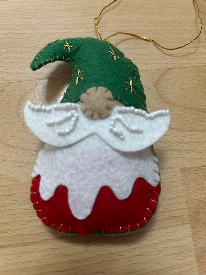 Keçe zarf cüzdan ve yılbaşı süsü - Görsel 5