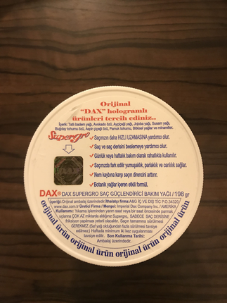 Markasız Ürün Dax Saç Güçlendirici Bakım Yağı