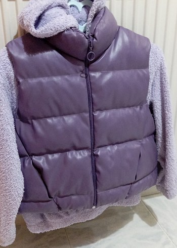 şişme yelek, peluş sweatshirt - Görsel 8