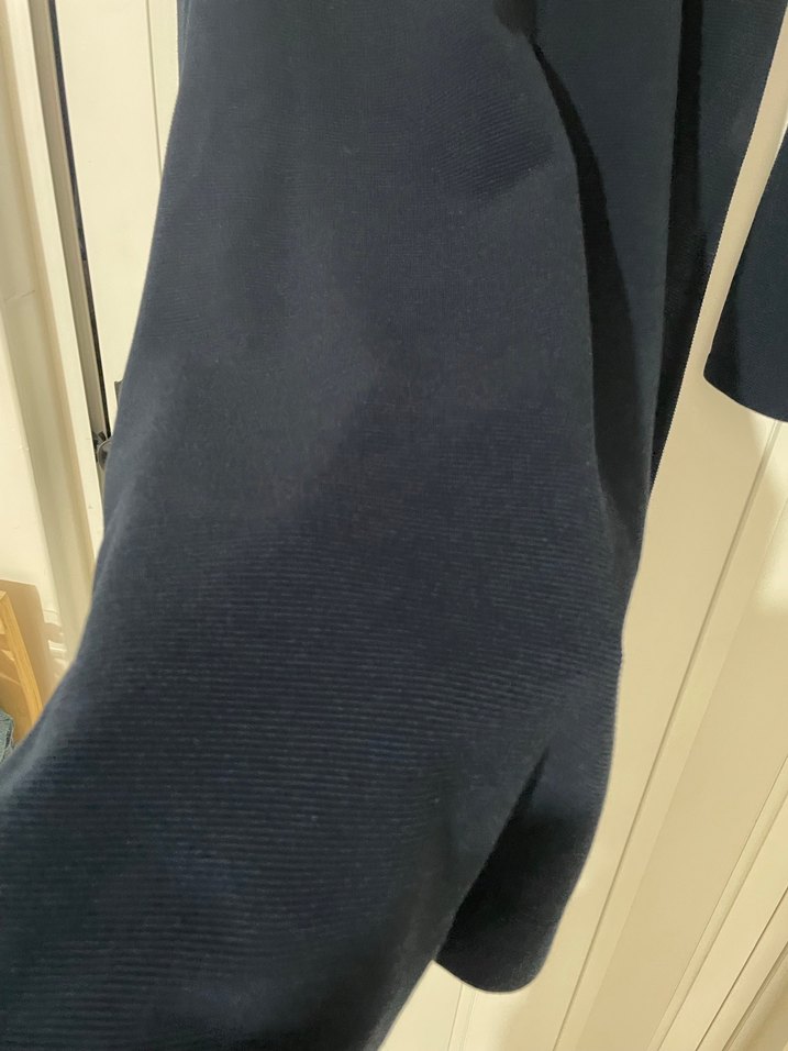 Kadın Siyah V Yakalı Midi Triko Elbise - Görsel 2