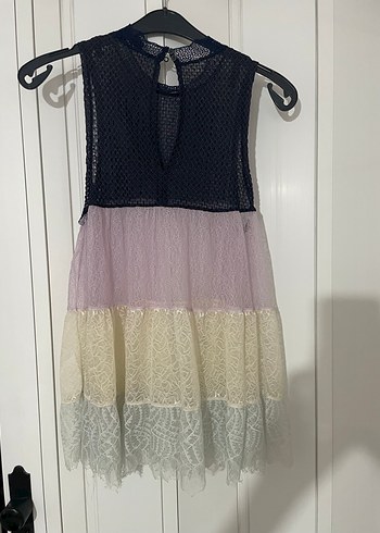 Dantel Detaylı Bohem bluz - Görsel 3