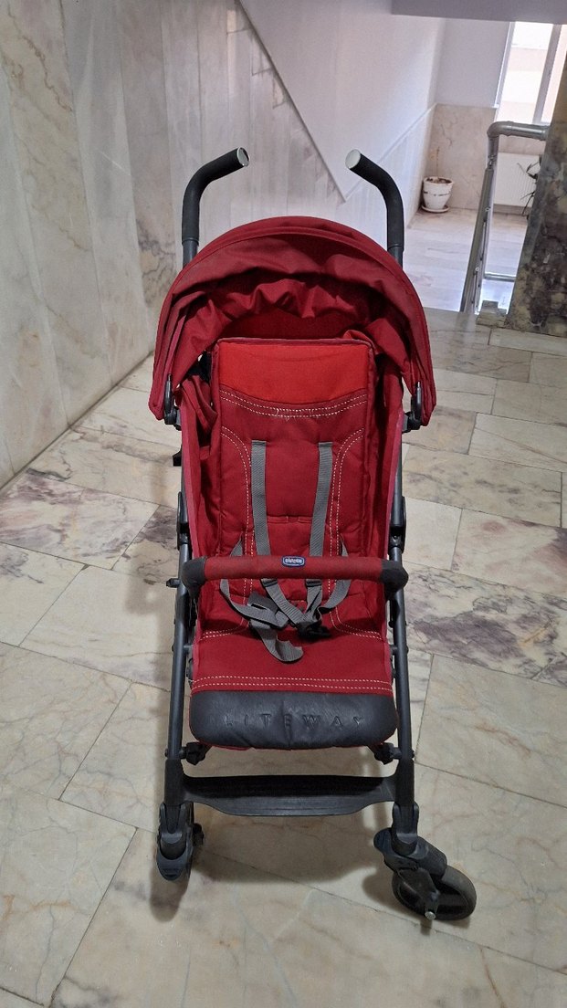 Chicco Lite Way 3 Top Bebek Arabası Kırmızı - Görsel 3