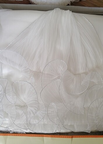 Çift kişilik İncili yatak örtüsü sıfır  - Görsel 8