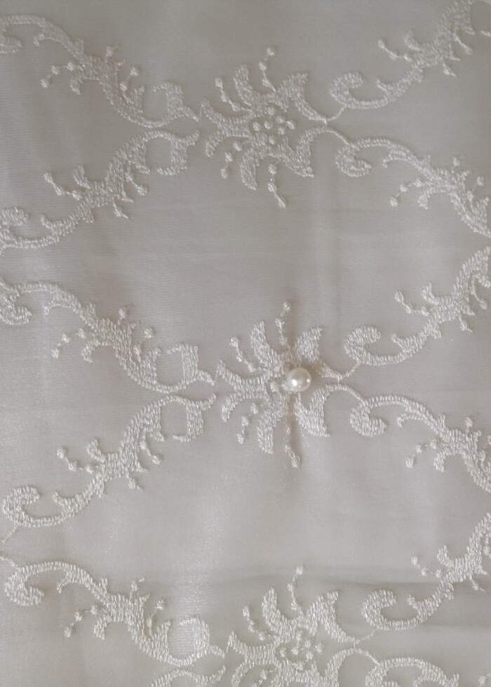 Çift kişilik İncili yatak örtüsü sıfır  - Görsel 5