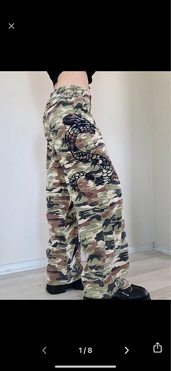 xs Beden Kamuflaj pantolon