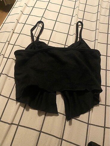 xs Beden siyah Renk Y2k crop