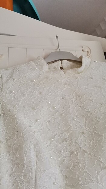 38 Beden beyaz Renk Nikah nişan elbisesi